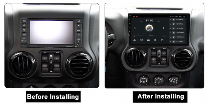 Navigatie dedicata Jeep Wrangler 2011-2016, 4 GB RAM 32 ROM, Android 13, Display QLED, 10", DSP, Carplay, Android Auto, Internet, Youtube , Waze , WI-FI , USB , Bluetooth [8]