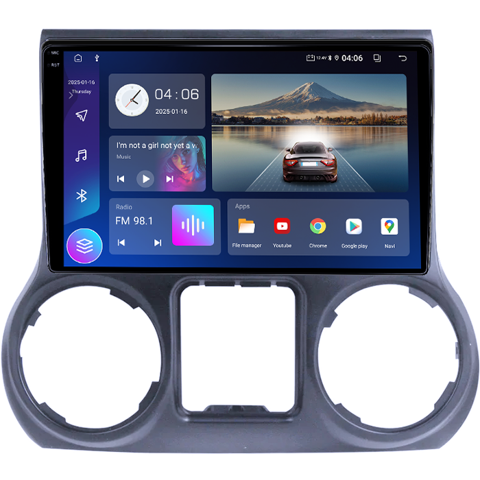 Navigatie dedicata JEEP Wrangler 2011- 2016, 4GB RAM 64GB ROM, Quad Core, Display 10" QLED  Carplay, Android 14, Bluetooth, Magazin Play, Suport Camere AHD [3]