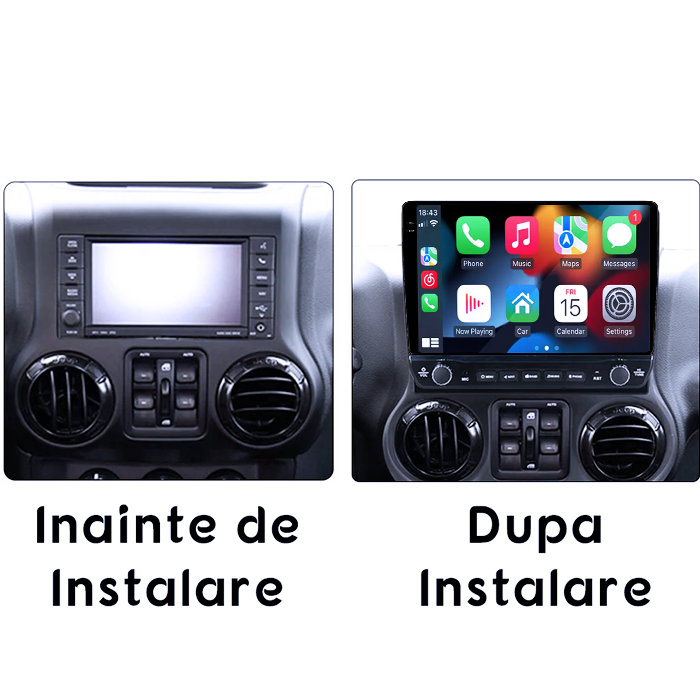 Navigatie dedicata JEEP Wrangler 2011- 2016, 4GB RAM 64GB ROM, Procesor Qualcomm Octacore, Android 14, Rezolutie 2K, Display QLED 10", DSP, Carplay&Android Auto, SIM 4G [7]