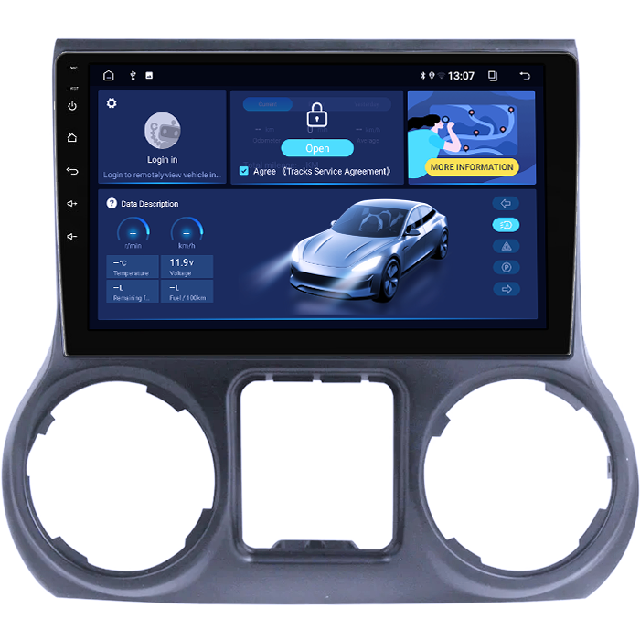 Navigatie dedicata JEEP Wrangler 2011- 2016, 8GB RAM 128GB ROM, Octacore, Platforma TS18, Android 13, Display QLED 10”, Suporta camera 360º, DSP, Carplay&Android Auto, SIM 4G, Ventilator Activ [2]
