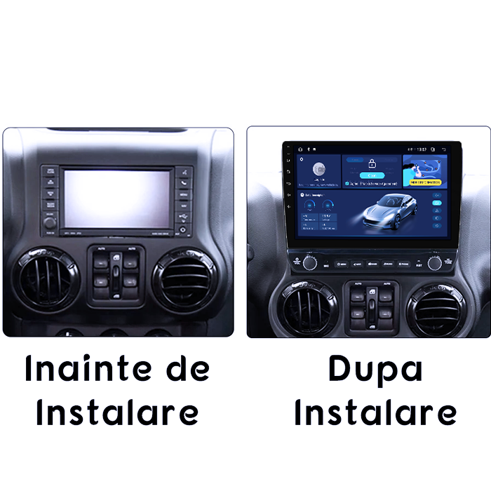 Navigatie dedicata JEEP Wrangler 2011- 2016, 8GB RAM 128GB ROM, Octacore, Platforma TS18, Android 13, Display QLED 10”, Suporta camera 360º, DSP, Carplay&Android Auto, SIM 4G, Ventilator Activ [5]