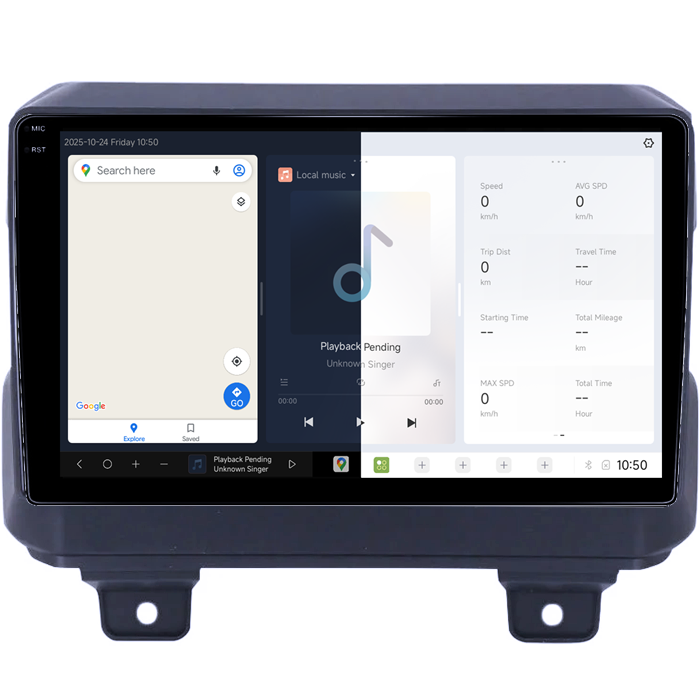 Navigatie dedicata Jeep Wrangler 2018-2019, DUDU3, 4GB RAM 64GB ROM, Octacore, Platforma 8581, Android, Display QLED 9", DSP, Carplay&AndroidAuto [2]