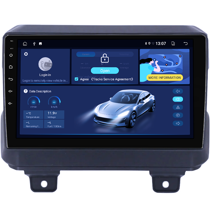 Navigatie dedicata Jeep Wrangler 2018-2019, 8GB RAM 128GB ROM, Octacore, Platforma 7862,Android 13, Display QLED 9”, Suporta camera 360º, DSP, Carplay&Android Auto, SIM 4G, Ventilator Activ [2]