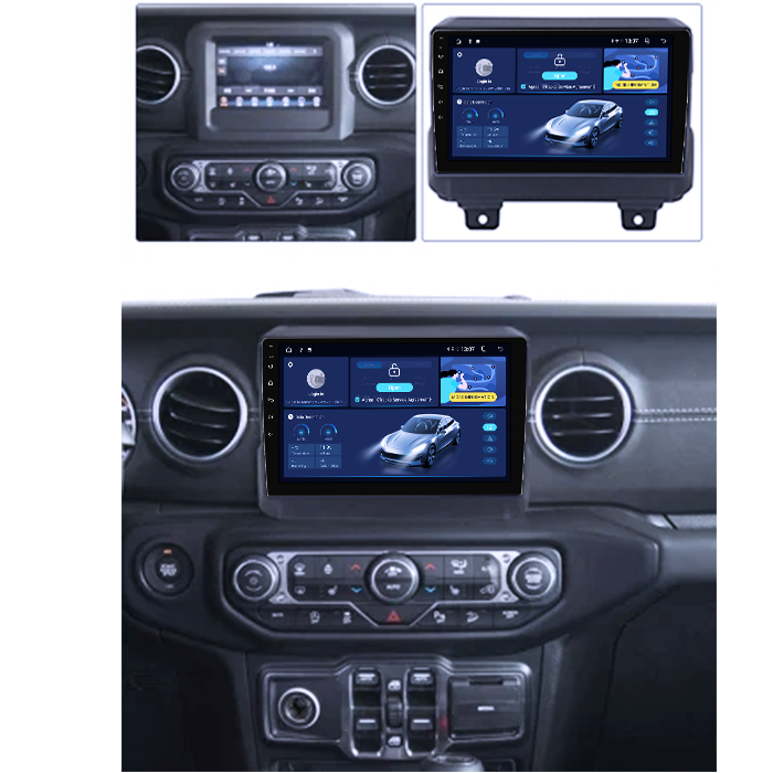 Navigatie dedicata Jeep Wrangler 2018-2019, 8GB RAM 128GB ROM, Octacore, Platforma 7862,Android 13, Display QLED 9”, Suporta camera 360º, DSP, Carplay&Android Auto, SIM 4G, Ventilator Activ [5]
