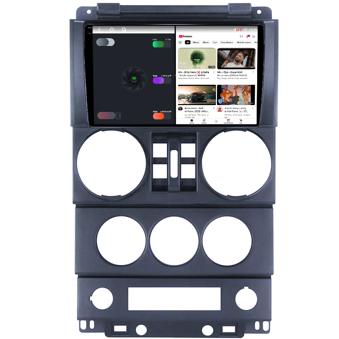 Navigatie dedicata Jeep Wrangler Rubicon 2008-2010, 4GB RAM 64GB ROM, Octacore, Android 14, Display QLED 1K 9", Carplay&Android Auto, SIM 4G, Ventilator Activ [3]