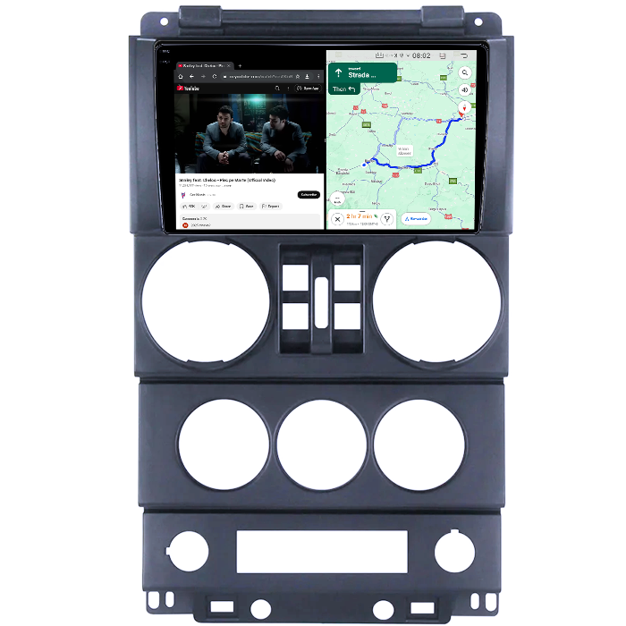 Navigatie dedicata Jeep Wrangler Rubicon 2008-2010, 4GB RAM 64GB ROM, Quad Core, Display 9" QLED 1K, Carplay, Android 14, Bluetooth, Magazin Play, Suport Camere AHD [4]