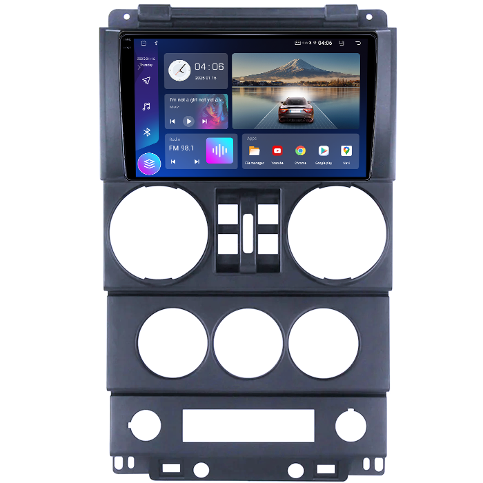 Navigatie dedicata Jeep Wrangler Rubicon 2008-2010, 4GB RAM 64GB ROM, Quad Core, Display 9" QLED 1K, Carplay, Android 14, Bluetooth, Magazin Play, Suport Camere AHD [1]