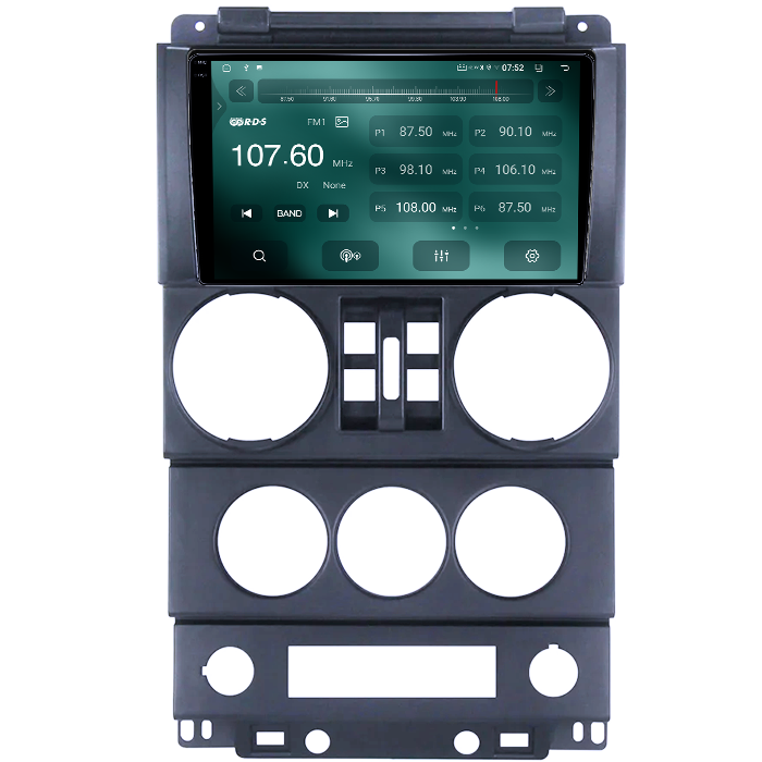 Navigatie dedicata Jeep Wrangler Rubicon 2008-2010, 4GB RAM 64GB ROM, Quad Core, Display 9" QLED 1K, Carplay, Android 14, Bluetooth, Magazin Play, Suport Camere AHD [2]
