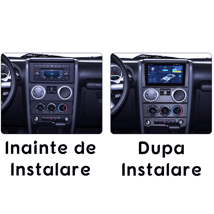 Navigatie dedicata Jeep Wrangler Rubicon 2008-2010, 8GB RAM 128GB ROM, Octacore, Platforma TS18, Android 13, Display QLED 9”, Suporta camera 360º, DSP, Carplay&Android Auto, SIM 4G, Ventilator Activ [5]