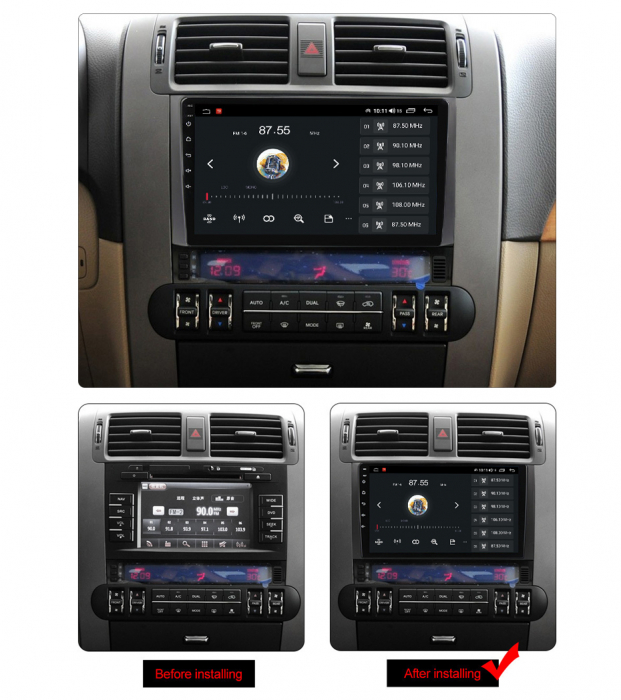 Navigatie dedicata KIA Borrego Mohave 2008-2012, 4GB RAM 32 ROM, Android 13, Display QLED, 9",DSP, Carplay, Android Auto, Internet, Youtube , Waze , WI-FI , USB , Bluetooth , Mirrorli [5]