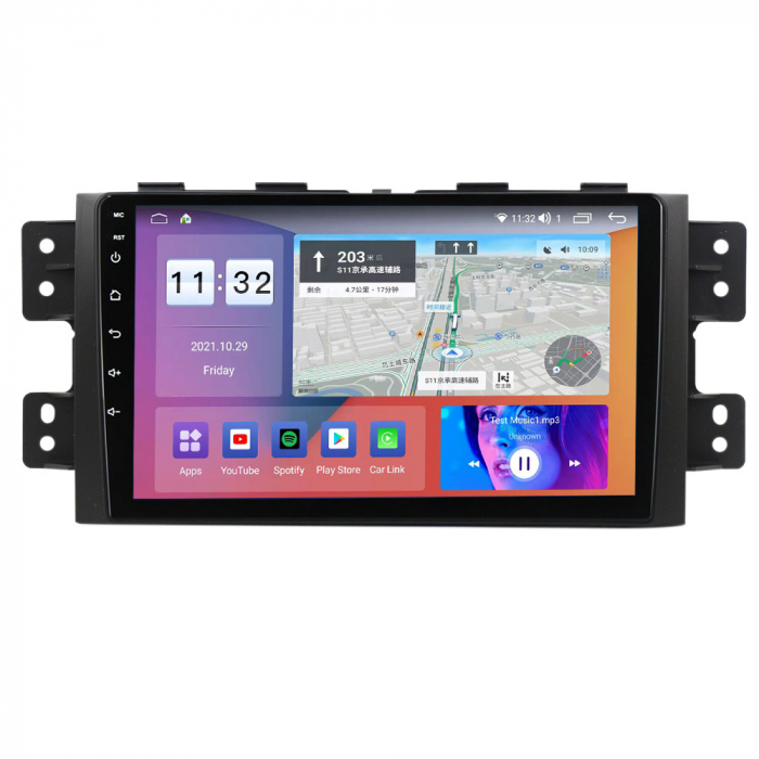 Navigatie dedicata KIA Borrego Mohave 2008-2012, 4GB RAM 32 ROM, Android 13, Display QLED, 9",DSP, Carplay, Android Auto, Internet, Youtube , Waze , WI-FI , USB , Bluetooth , Mirrorli [4]