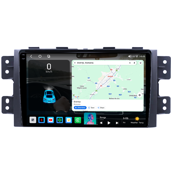 Navigatie dedicata KIA Borrego Mohave 2008-2012, 4GB RAM 64GB ROM, Octacore, Android 14, Display QLED 1K 9", Carplay&Android Auto, SIM 4G, Ventilator Activ [2]