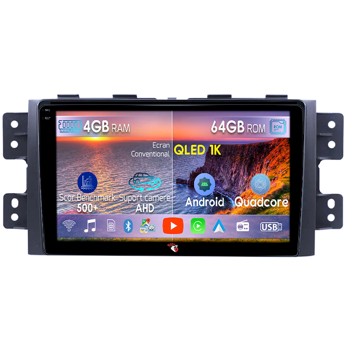 Navigatie dedicata KIA Borrego Mohave 2008-2012, 4GB RAM 64GB ROM, Octacore, Android 14, Display QLED 1K 9", Carplay&Android Auto, SIM 4G, Ventilator Activ [1]