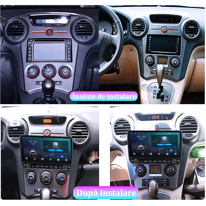 Navigatie dedicata Kia Carens 2007-2011 Tesla cu butoane rotative model 2024, 4GB RAM 64GB ROM, Procesor Quadcore, Android 14, Display QLED 10", DSP, Carplay&Android Auto [7]