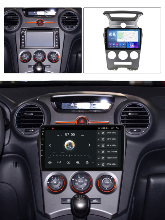 Navigatie dedicata KIA Carens 2007-2011, 4GB RAM 32 ROM, Android 13, Display QLED, 9",DSP, Carplay, Android Auto, Internet, Youtube , Waze , WI-FI , USB , Bluetooth , Mirrorlink [5]