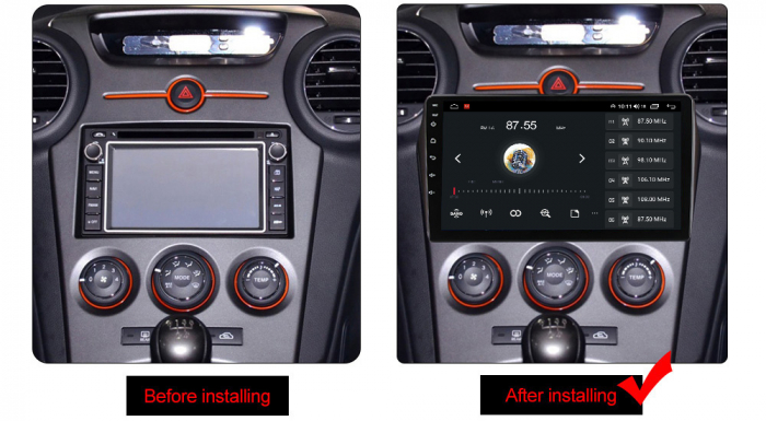 Navigatie dedicata KIA Carens 2007-2011, 4GB RAM 32 ROM, Android 13, Display QLED, 9",DSP, Carplay, Android Auto, Internet, Youtube , Waze , WI-FI , USB , Bluetooth , Mirrorlink [6]