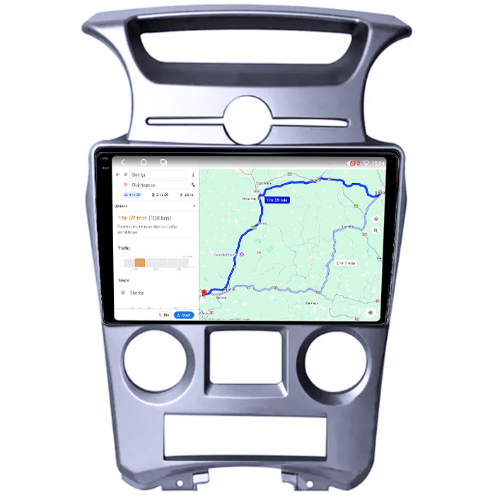 Navigatie dedicata KIA Carens 2007-2011, 4GB RAM 64GB ROM, Octacore, Android 14, Display QLED 1K 9", Carplay&Android Auto, SIM 4G, Ventilator Activ [4]