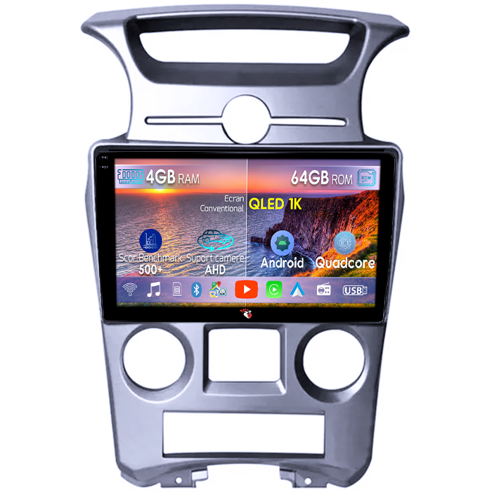 Navigatie dedicata KIA Carens 2007-2011, 4GB RAM 64GB ROM, Octacore, Android 14, Display QLED 1K 9", Carplay&Android Auto, SIM 4G, Ventilator Activ [1]