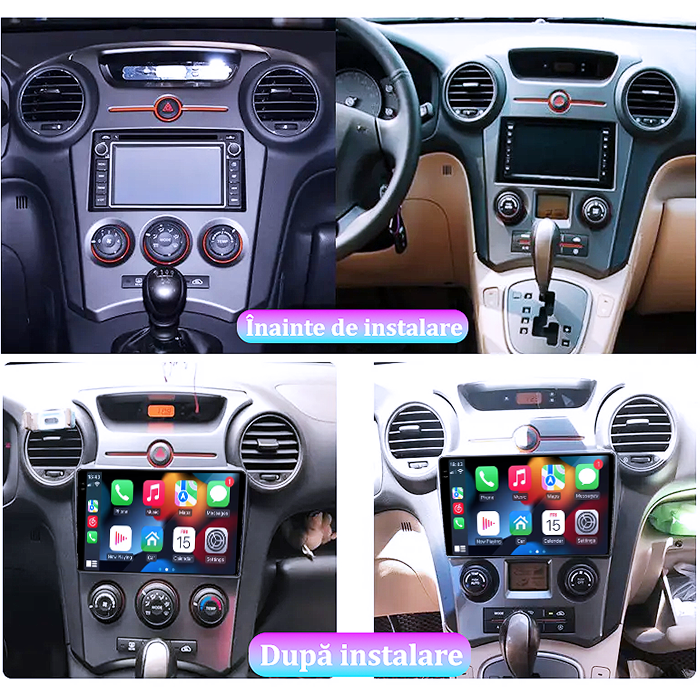 Navigatie dedicata KIA Carens 2007-2011, 4GB RAM 64GB ROM, Procesor Qualcomm Octacore, Android 14, Rezolutie 2K, Display QLED 9", DSP, Carplay&Android Auto, SIM 4G [6]