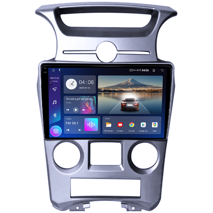 Navigatie dedicata KIA Carens 2007-2011, 4GB RAM 64GB ROM, Quad Core, Display 9" QLED 1K, Carplay, Android 14, Bluetooth, Magazin Play, Suport Camere AHD [4]