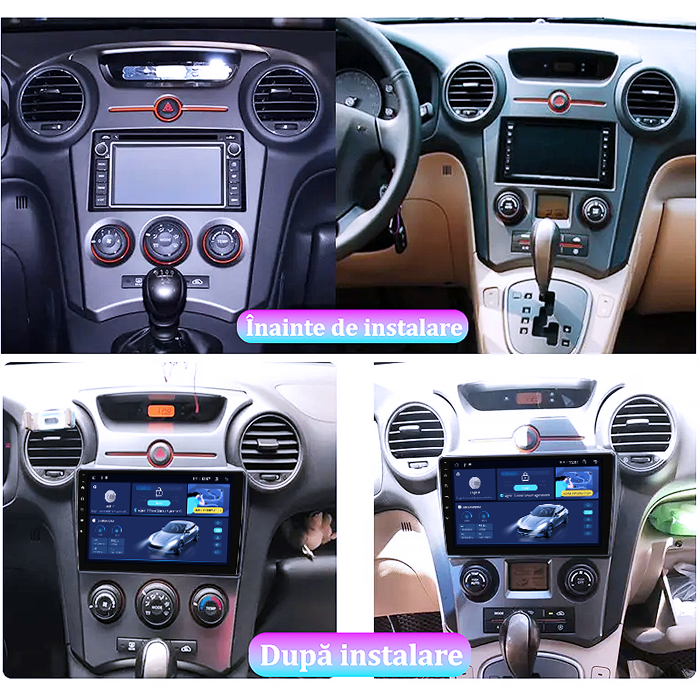 Navigatie dedicata KIA Carens 2007-2011, 8GB RAM 128GB ROM, Octacore, Platforma TS18, Android 13, Display QLED 9”, Suporta camera 360º, DSP, Carplay&Android Auto, SIM 4G, Ventilator Activ [5]