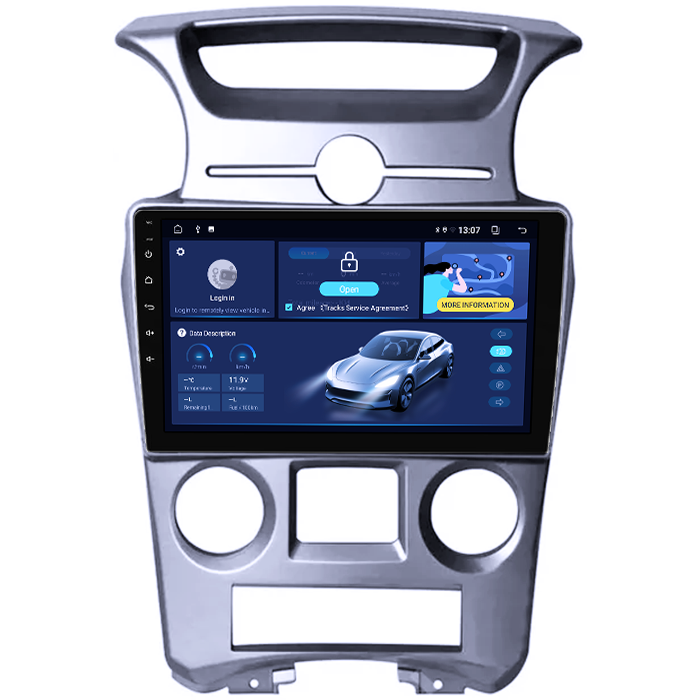 Navigatie dedicata KIA Carens 2007-2011, 8GB RAM 128GB ROM, Octacore, Platforma TS18, Android 13, Display QLED 9”, Suporta camera 360º, DSP, Carplay&Android Auto, SIM 4G, Ventilator Activ [2]