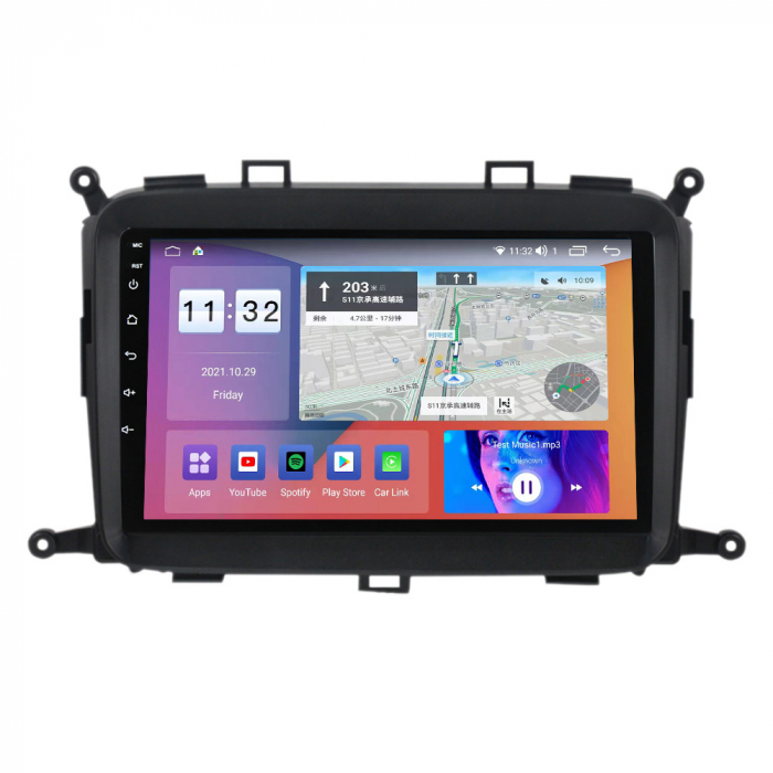 Navigatie dedicata KIA Carens 2013-2018, 4GB RAM 64GB ROM, Octacore, Android 13, Display QLED 9", DSP, Carplay, Android Auto, Internet, Youtube, Waze, WIFI, Bluetooth [4]