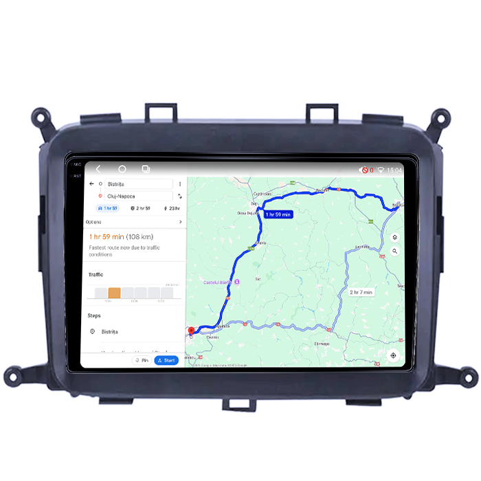 Navigatie dedicata KIA Carens 2013-2018, 4GB RAM 64GB ROM, Octacore, Android 14, Display QLED 1K 9", Carplay&Android Auto, SIM 4G, Ventilator Activ [4]