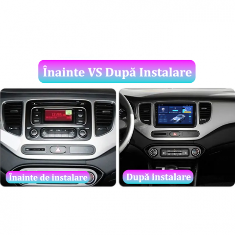 Navigatie dedicata KIA Carens 2013-2018, 4GB RAM 64GB ROM, Quad Core, Display 9" QLED 1K, Carplay, Android 14, Bluetooth, Magazin Play, Suport Camere AHD [2]