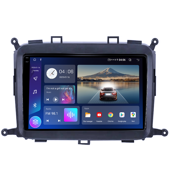 Navigatie dedicata KIA Carens 2013-2018, 4GB RAM 64GB ROM, Quad Core, Display 9" QLED 1K, Carplay, Android 14, Bluetooth, Magazin Play, Suport Camere AHD [4]