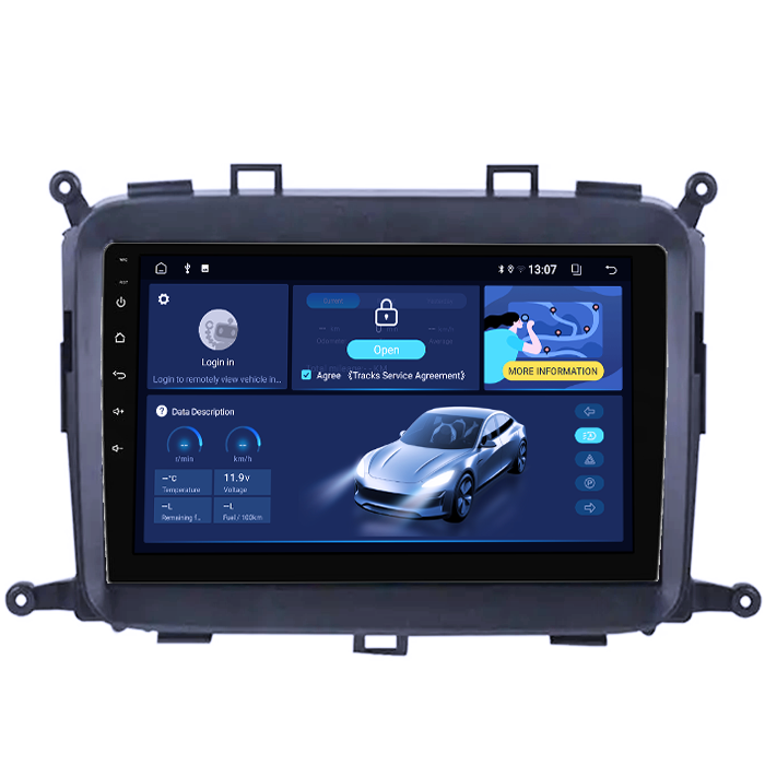 Navigatie dedicata KIA Carens 2013-2018, 8GB RAM 128GB ROM, Octacore, Platforma TS18, Android 13, Display QLED 9”, Suporta camera 360º, DSP, Carplay&Android Auto, SIM 4G, Ventilator Activ [2]