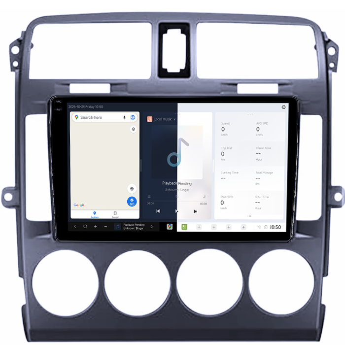 Navigatie dedicata KIA Carnival 2002-2006 Black, DUDU3, 4GB RAM 64GB ROM, Octacore, Platforma 8581, Android, Display QLED 9", DSP, Carplay&AndroidAuto [2]