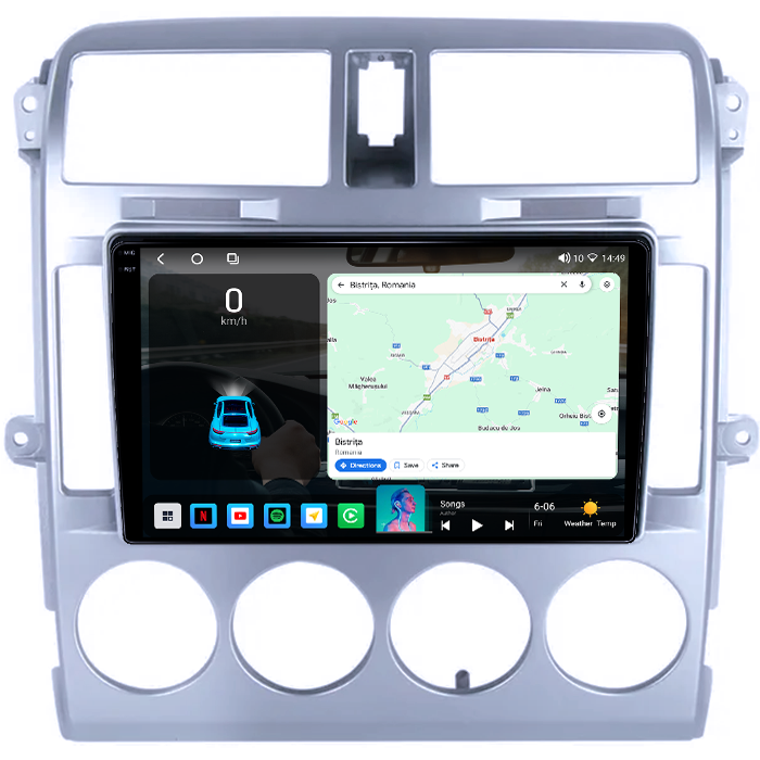 Navigatie dedicata KIA Carnival 2002-2006, 4GB RAM 64GB ROM, Octacore, Android 14, Display QLED 1K 9", Carplay&Android Auto, SIM 4G, Ventilator Activ [2]