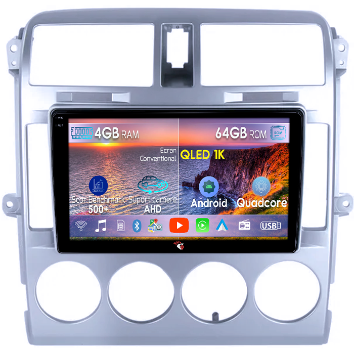 Navigatie dedicata KIA Carnival 2002-2006, 4GB RAM 64GB ROM, Octacore, Android 14, Display QLED 1K 9", Carplay&Android Auto, SIM 4G, Ventilator Activ [1]