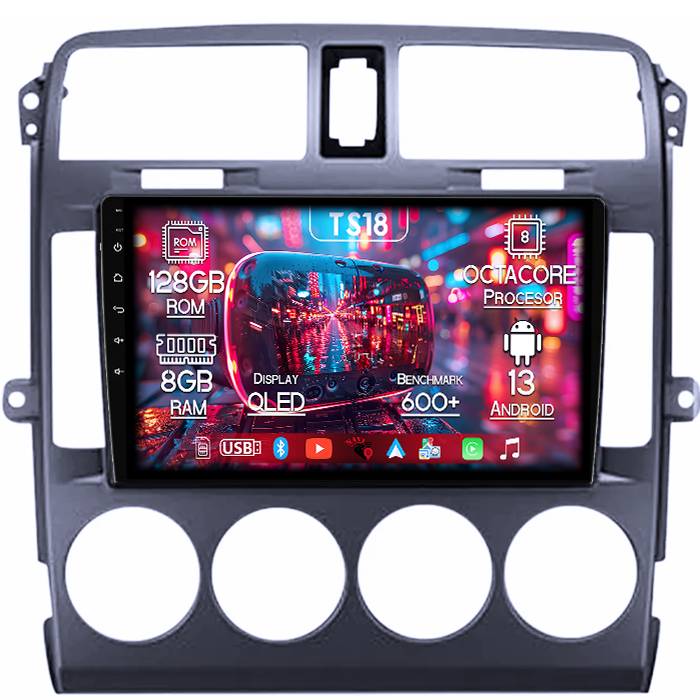 Navigatie dedicata KIA Carnival 2002-2006 Black, 8GB RAM 128GB ROM, Octacore, Platforma TS18, Android 13, Display QLED 9”, Suporta camera 360º, DSP, Carplay&Android Auto, SIM 4G, Ventilator Activ [1]