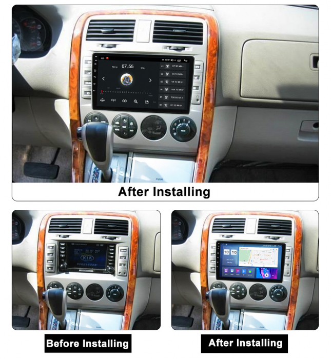 Navigatie dedicata KIA Carnival 2002-2006, 4GB RAM 64GB ROM, Octacore, Android 13, Display QLED 9", DSP, Carplay, Android Auto, Internet, Youtube, Waze, WIFI, Bluetooth [8]
