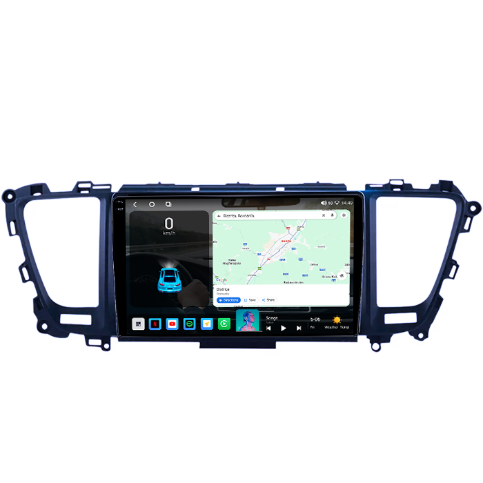Navigatie dedicata KIA Carnival 2014-2020, 4GB RAM 64GB ROM, Octacore, Android 14, Display QLED 1K 9", Carplay&Android Auto, SIM 4G, Ventilator Activ [2]