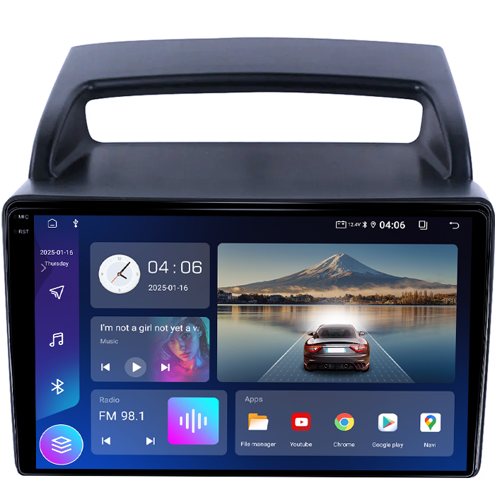 Navigatie dedicata KIA Carnival VQ 2006-2014, 4GB RAM 64GB ROM, Quad Core, Display 9" QLED 1K, Carplay, Android 14, Bluetooth, Magazin Play, Suport Camere AHD [4]