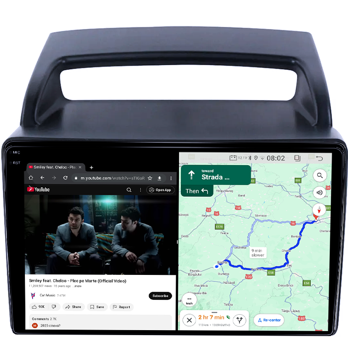 Navigatie dedicata KIA Carnival VQ 2006-2014, 4GB RAM 64GB ROM, Quad Core, Display 9" QLED 1K, Carplay, Android 14, Bluetooth, Magazin Play, Suport Camere AHD [6]