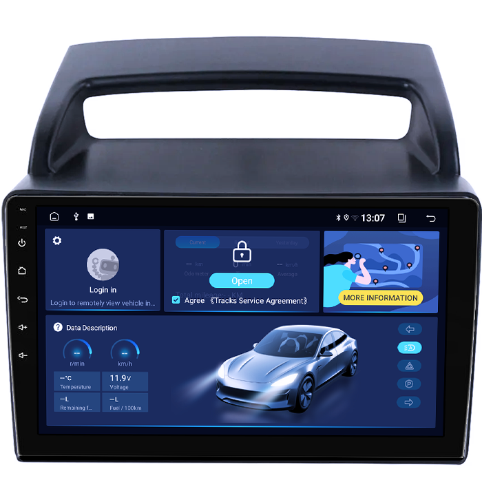 Navigatie dedicata KIA Carnival VQ 2006-2014, 8GB RAM 128GB ROM, Octacore, Platforma TS18, Android 13, Display QLED 9”, Suporta camera 360º, DSP, Carplay&Android Auto, SIM 4G, Ventilator Activ [2]