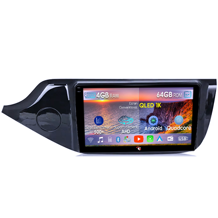 Navigatie dedicata Kia Ceed 2012-2020, 4GB RAM 64GB ROM, Octacore, Android 14, Display QLED 1K 9", Carplay&Android Auto, SIM 4G, Ventilator Activ [1]