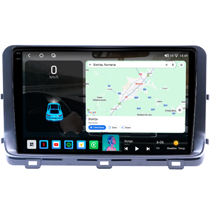 Navigatie dedicata KIA Ceed 2018- 2022, 4GB RAM 64GB ROM, Octacore, Android 14, Display QLED 1K 10", Carplay&Android Auto, SIM 4G, Ventilator Activ [2]