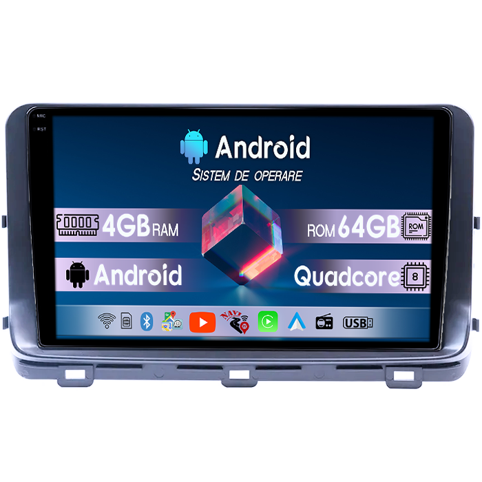 Navigatie dedicata KIA Ceed 2018- 2022, 4GB RAM 64GB ROM, Quad Core, Display 10" QLED 1K, Carplay, Android 14, Bluetooth, Magazin Play, Suport Camere AHD [1]