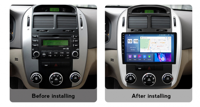 (Resigilata) Navigatie dedicata Kia Cerato 2004-2008, 2GB RAM 32GB ROM, Quad Core, Display 9" IPS Full HD, Carplay, Android 13, Bluetooth, Magazin Play, Suport camere AHD [5]