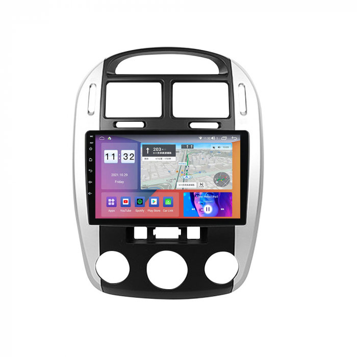 Navigatie dedicata Kia Cerato 2004-2008, 4GB RAM 32 ROM, Android 13, Display QLED, 9",DSP, Carplay, Android Auto, Internet, Youtube , Waze , WI-FI , USB , Bluetooth , Mirrorlink [7]