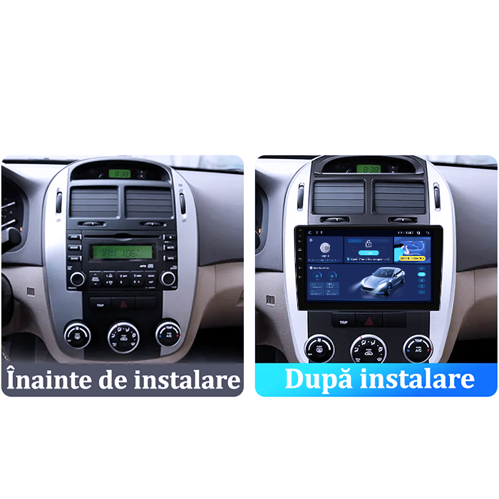 Navigatie dedicata Kia Cerato 2004-2008, 8GB RAM 128GB ROM, Octacore, Platforma TS18, Android 13, Display QLED 9”, Suporta camera 360º, DSP, Carplay&Android Auto, SIM 4G, Ventilator Activ [5]