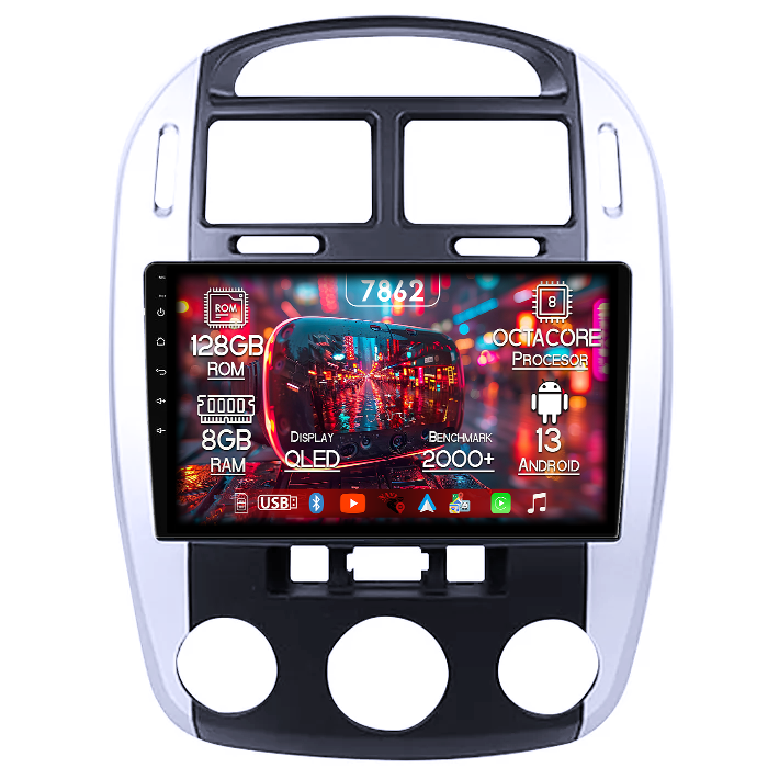Navigatie dedicata Kia Cerato 2004-2008, 8GB RAM 128GB ROM, Octacore, Platforma 7862,Android 13, Display QLED 9”, Suporta camera 360º, DSP, Carplay&Android Auto, SIM 4G, Ventilator Activ [1]