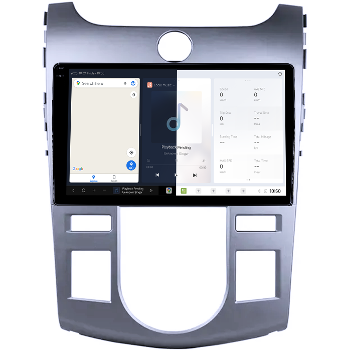 Navigatie dedicata Kia Forte Cerato 2008-2013, Black, DUDU3, 4GB RAM 64GB ROM, Octacore, Platforma 8581, Android, Display QLED 9", DSP, Carplay&AndroidAuto [2]