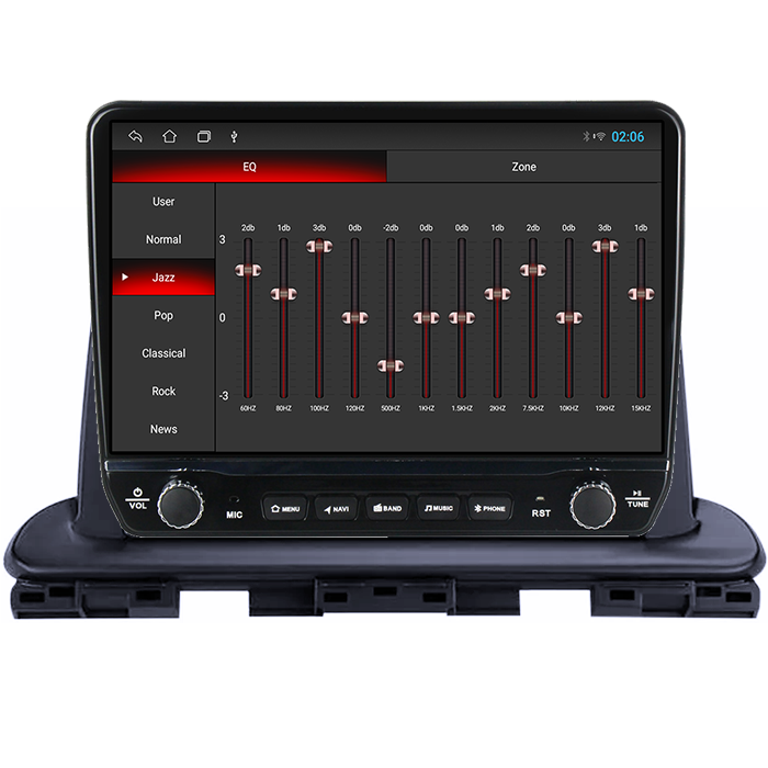 Navigatie dedicata Kia Cerato 2018-2021 Tesla cu butoane rotative model 2024, 4GB RAM 64GB ROM, Procesor Quadcore, Android 14, Display QLED 10", DSP, Carplay&Android Auto [2]