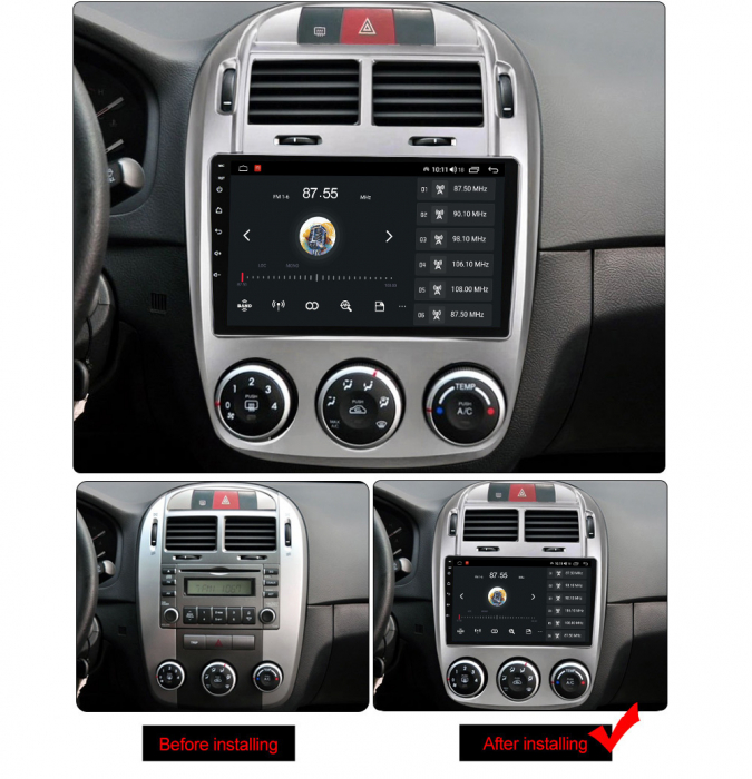 (Resigilata) Navigatie dedicata Kia Cerato 2005-2006, 2GB RAM 32GB ROM, Quad Core, Display 9" IPS Full HD, Carplay, Android 13, Bluetooth, Magazin Play, Suport camere AHD [4]